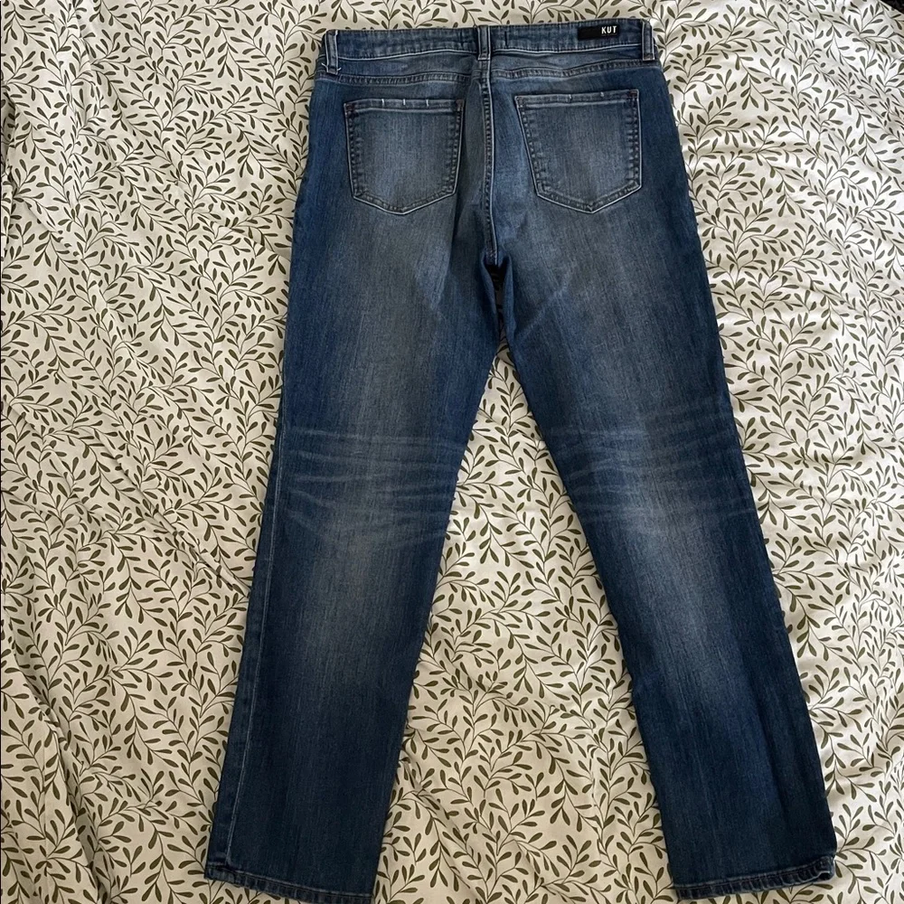 Kut from the Kloth Catherine Fab Ab High Rise Boyfriend Jeans Stretch Denim - Picture 3 of 16